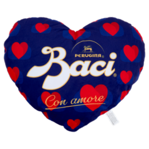 BACI PERUGINA Cuscino Cuore Con Cioccolatini Fondenti Ripieni Al Gianduia San Valentino 75g