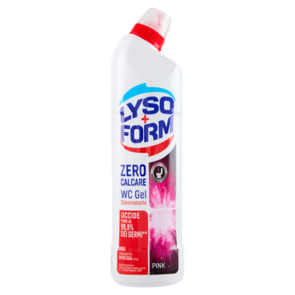Lysoform Wc Gel Disincrostante Zero Calcare Pink 750 ml