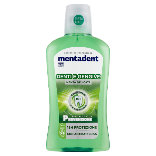 Mentadent Collutorio con Zinc Mineral Denti e Gengive 500 ml