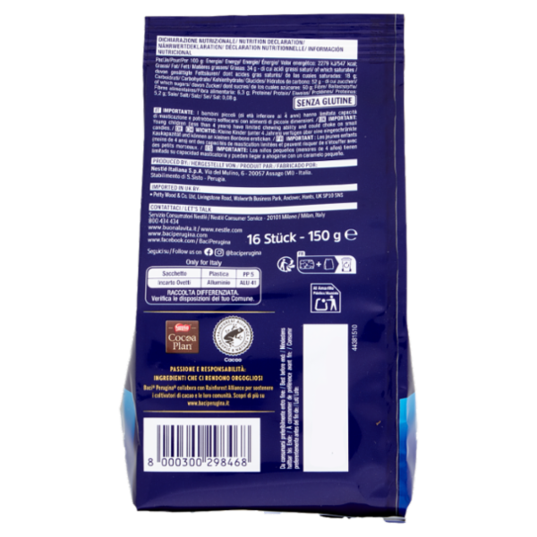BACI PERUGINA Ovetti Cioccolato Fondente Sacchetto 150g