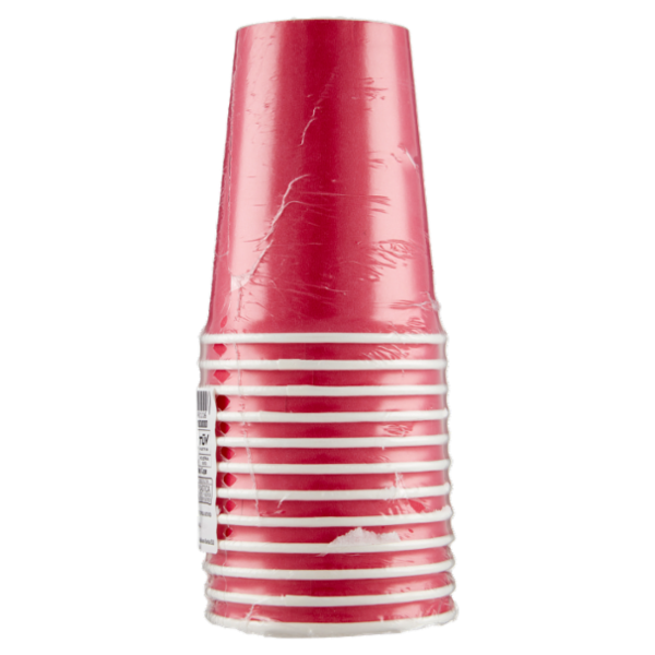 Smart Ecotable Bicchieri in Cartoncino Compostabile Fuchsia 12 pz