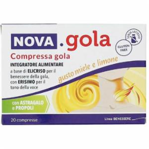 Nova Argentia Gola Miele E Limone 20 Capsule