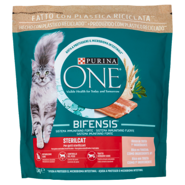 PURINA ONE Bifensis Sterilcat Trota e Frumento 1,5 kg