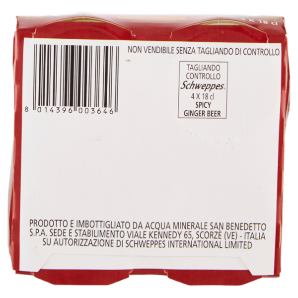 Schweppes Spicy Ginger Beer 0,18 L ow x4