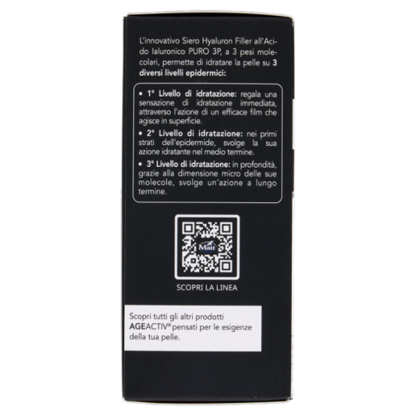 Matt Age Activ Hyaluron Filler Siero Viso e Collo Acido Ialuronico Puro 3P 30 ml
