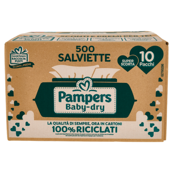 Pampers Baby-dry Salviette 500 pz