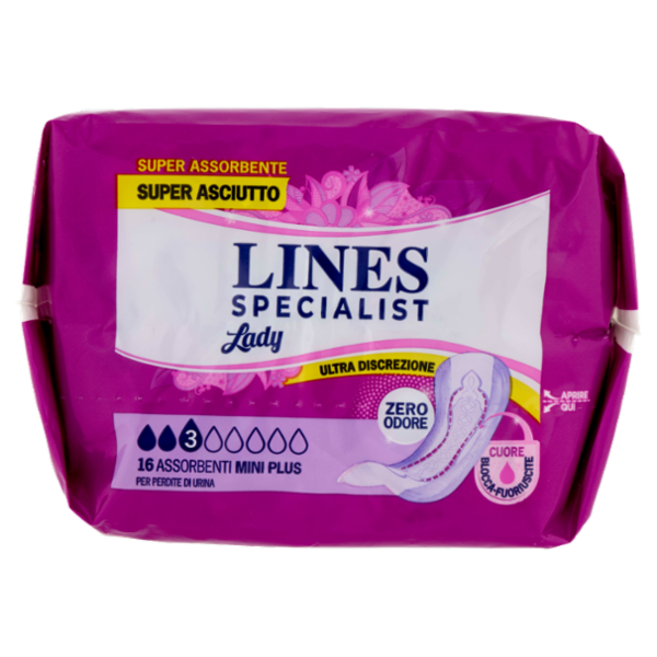 Lines Specialist Lady Assorbenti Mini Plus 16 pz