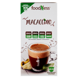 FoodNess Macaccino Compostabile Nespresso Compatibile 10 x 7 g