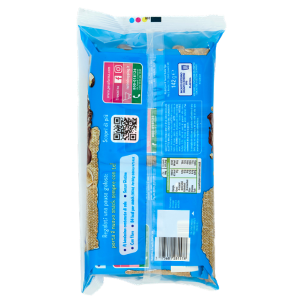 Performa Snack gallette con cioccolato al latte e nocciole, 84 kcal per snack - 8 x 17,75 g