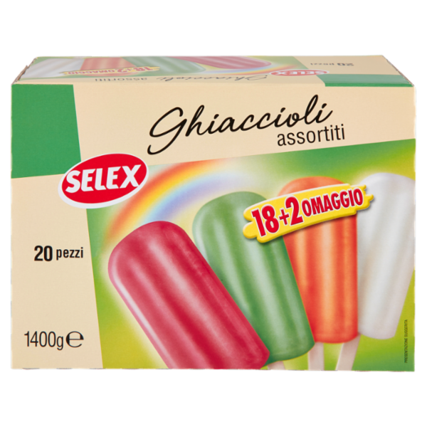 Selex 18+2 Ghiaccioli Assortiti 1,4 Kg