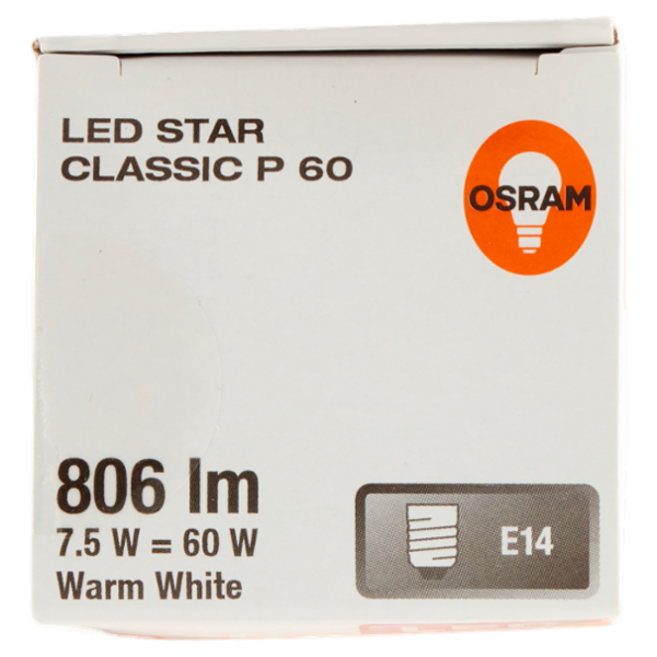 Osram Led Star Classic P 60 Warm White 7.5 W E14