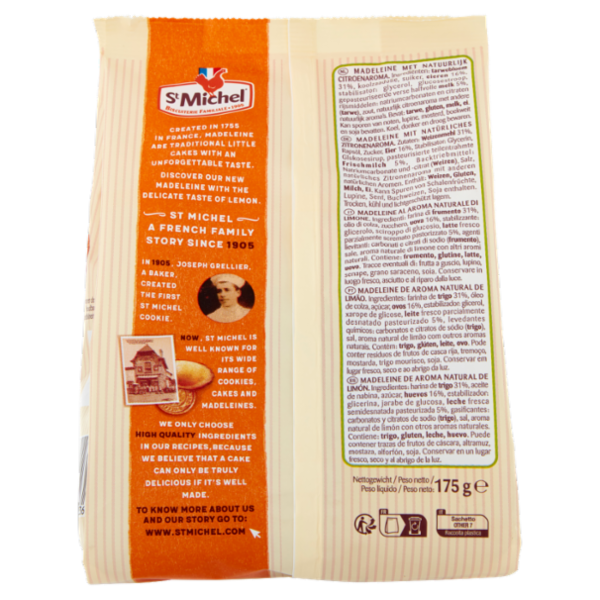 St Michel Petites Madeleines Limone 175 g