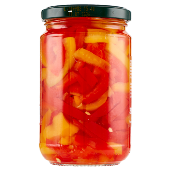 Selex Peperoni Giallo Rossi Tagliati Aromatizzati con Aceto di Vino 300 g