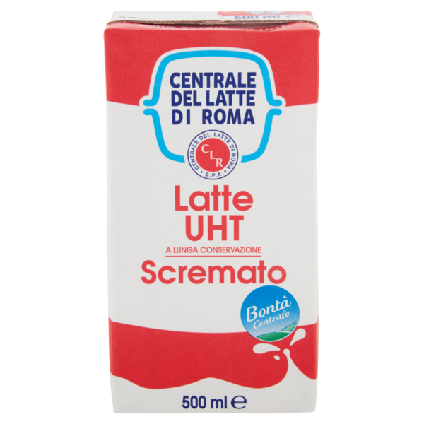 Centrale del Latte di Roma Latte UHT a Lunga Conservazione Scremato 500 ml