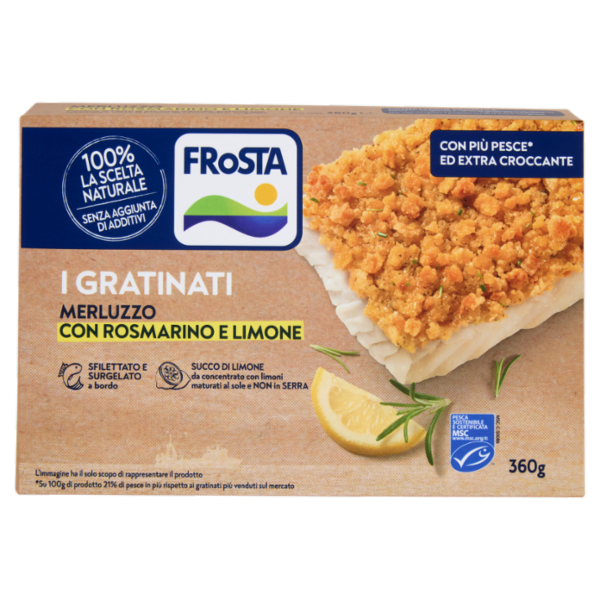 FRoSTA i Gratinati Merluzzo con Rosmarino e Limone 360 g