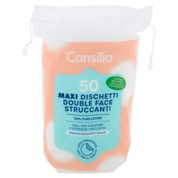 Consilia Dischetti Maxi Double Face Struccanti 50 pezzi