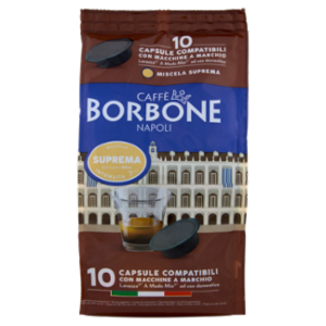 Caffè Borbone Miscela Suprema Capsule Compatibili Lavazza* A Modo Mio* Ad Uso Domestico 10 x 7,2 g