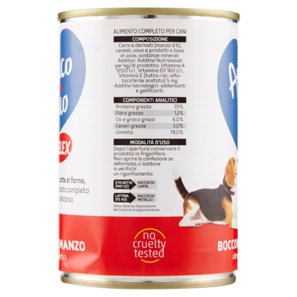 Selex Amico Mio Cane Bocconi con Manzo 415 g