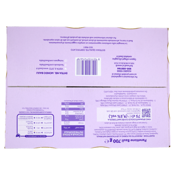 Bauli Magica Festa Panettone Bauli 700 g + Spumante Cuvée dolce Sant'Orsola 75 cl