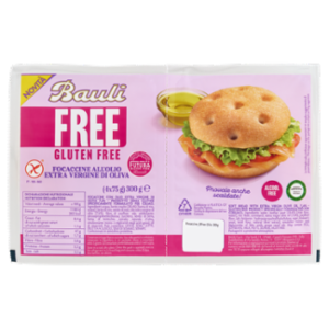 Bauli Free Gluten Free Focaccine All'Olio Extra Vergine Di Oliva 4 x 75 g