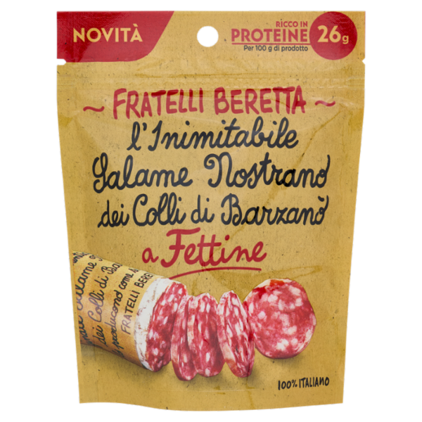 Fratelli Beretta l'Inimitabile Salame Nostrano dei Colli di Barzanò a Fettine 70 g