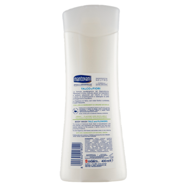 mantovani Bagnodoccia NeutroTalco e Fiori 400 ml