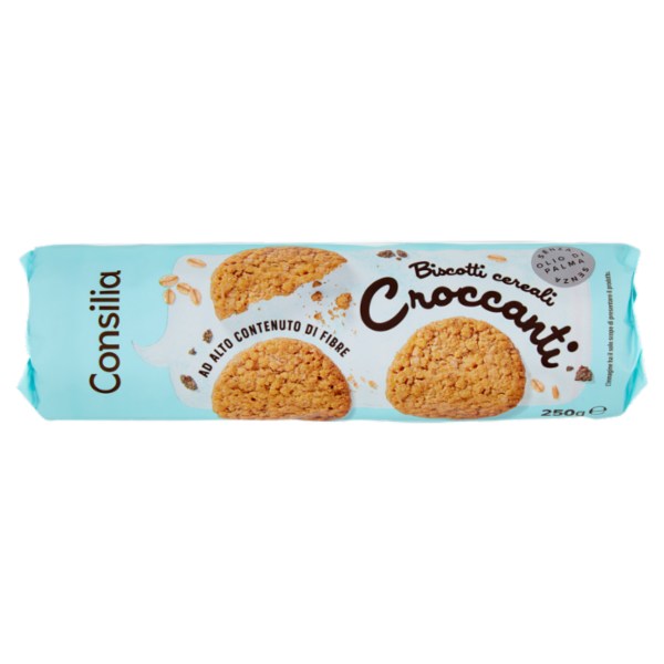 Consilia Biscotti ai Cereali Croccanti 250 g