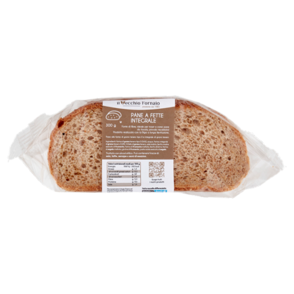 il Vecchio Fornaio Pane a Fette Integrale 300 g