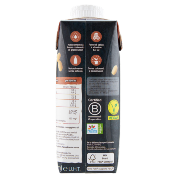 ALPRO 15G Proteine, Bevanda Proteica 100% Vegetale, Gusto Cioccolato, Senza Lattosio, 250 ml