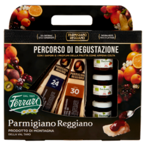 Ferrari Parmigiano Reggiano Prodotto Di Montagna Oltre 24 e Oltre 30 Mesi 400g Con Fiordifrutta