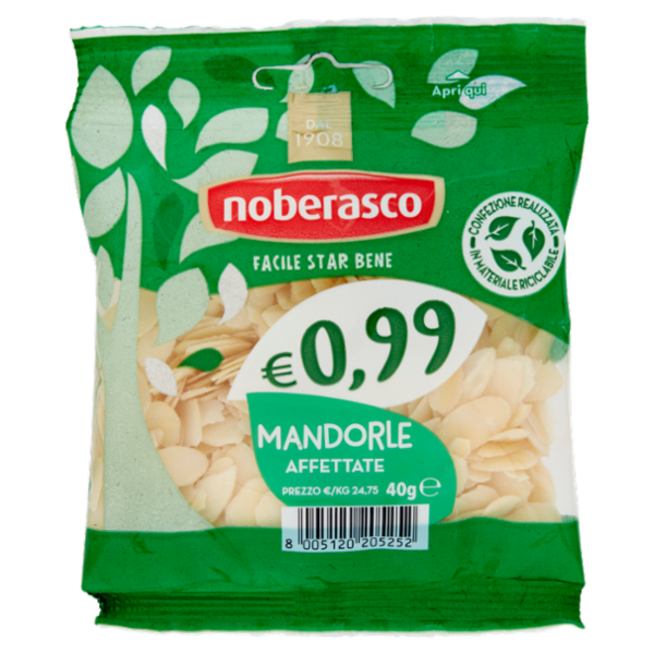 noberasco € 0,99 Mandorle Affettate 40 g