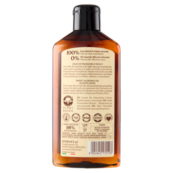 l'Erboristica Olio Corpo Elasticizzante Olio di Mandorle Dolci 200 ml