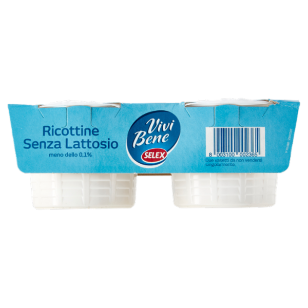 Selex Vivi Bene Ricotta Senza Lattosio 2x100 g