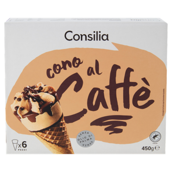 Consilia 6 Coni di Gelato Caffè 450 g