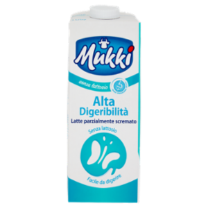 Mukki Senza Lattosio Alta Digeribilità Latte Parzialmente Scremato 1 Litro