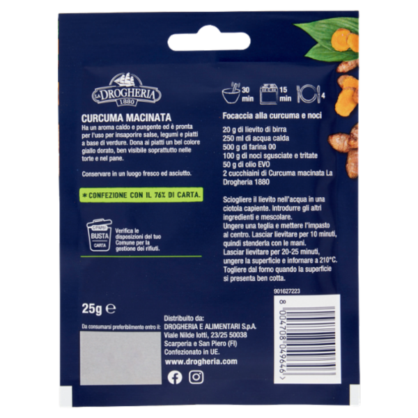 La Drogheria 1880 Curcuma Macinata 25 g