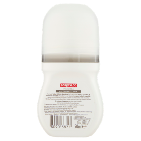 Borotalco Invisibile Deo Roll On 50 ml