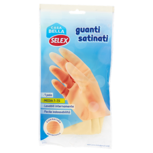 Selex Casa Bella Guanti Satinati Misura Media (7-7,5)
