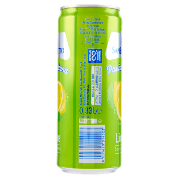 San Benedetto Bibite Passione Italiana Limone sleek 0,33L