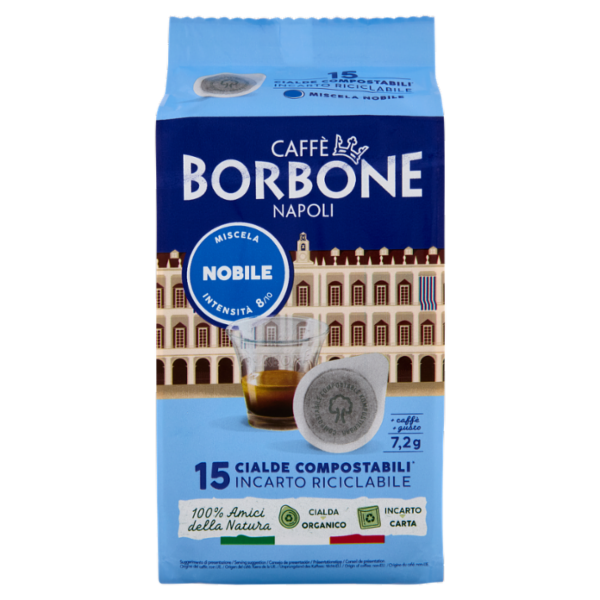 Caffè Borbone Miscela Nobile Cialde Compostabili* 15 x 7,2 g