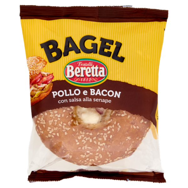 Fratelli Beretta Bagel Pollo e Bacon con salsa alla senape 160 g