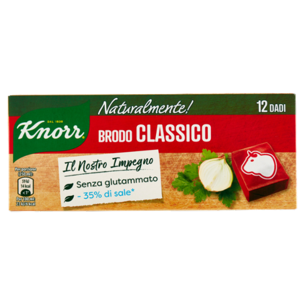Knorr Naturalmente! Brodo Classico 12 Dadi 109 g