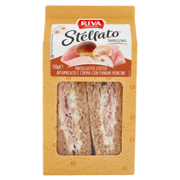 Riva Stellato Tramezzino Prosciutto Cotto Affumicato e Crema con Funghi Porcini 150 g