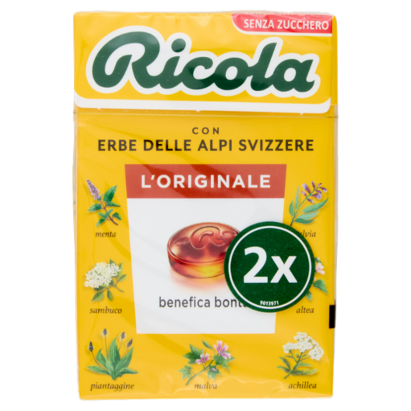 Ricola l'Originale Senza Zucchero 2 x 50 g