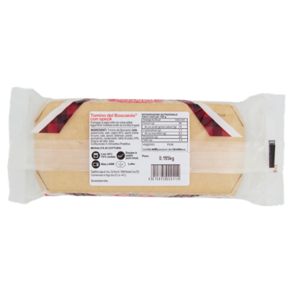 Caseificio Longo Tomino del Boscaiolo con speck 0,195 Kg