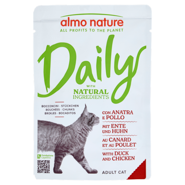almo nature Daily Adult Cat Bocconcini con Anatra e Pollo 70 g