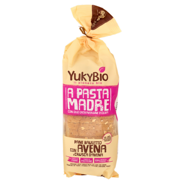 YukyBio A Pasta Madre Pane Bauletto con Avena e Crusca d'Avena 400 g