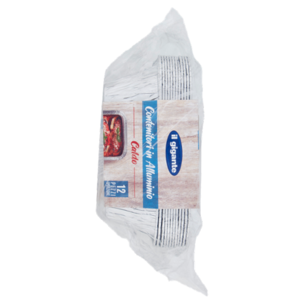 IL GIGANTE Contenitori in Alluminio Caldo 1 Porzione 12 pz