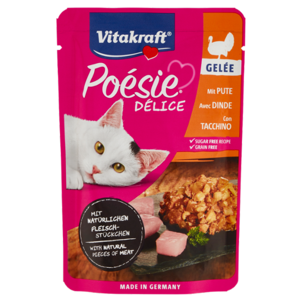 Vitakraft Poésie Délice Gelée con Tacchino 85 g