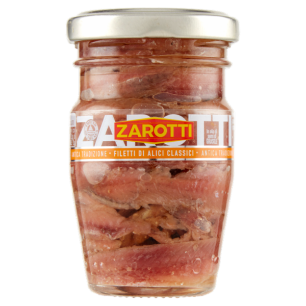 Zarotti Filetti di Alici Classici in Olio di Semi di Girasole 80 g
